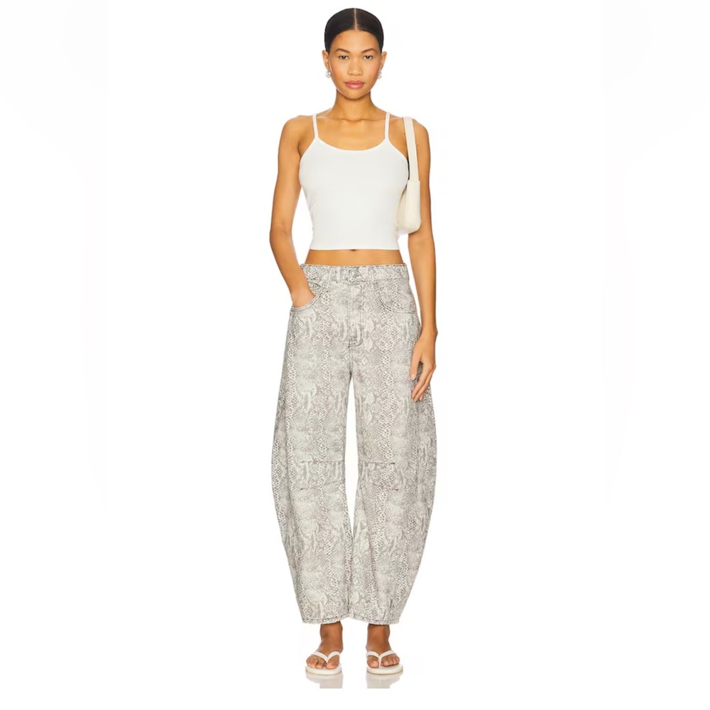 Free People -We The Free Barrel Jeans in Snake Combo